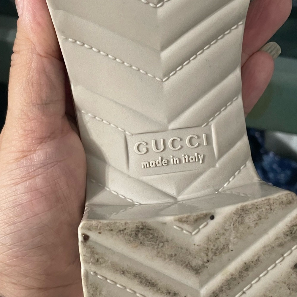 AUTHENTIC GUCCI RUBBER SLIDE SANDAL MULES 90s - Picture 6 of 10